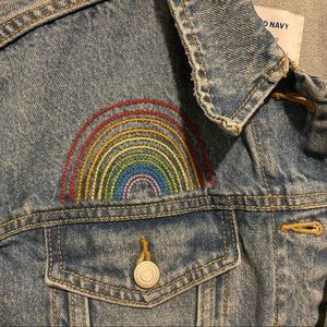 Old Navy Rainbow Denim Jacket